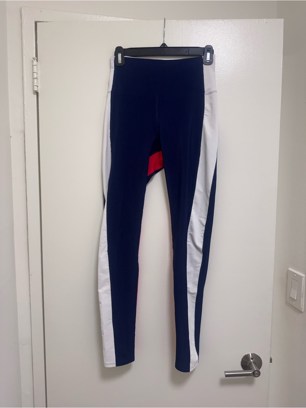 Beach Riot Red White Blue Colorblock Leggings